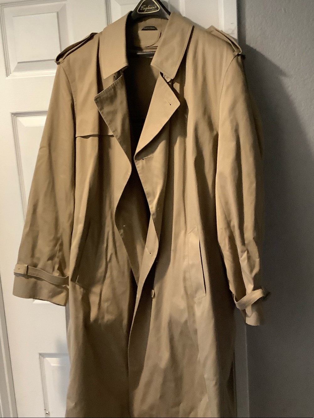 Oleg Cassini Beige Trench Coat